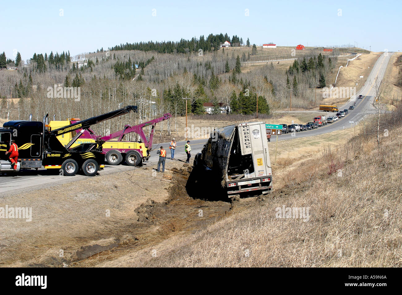 ACCIDENT VEHICULAR Stock Photo