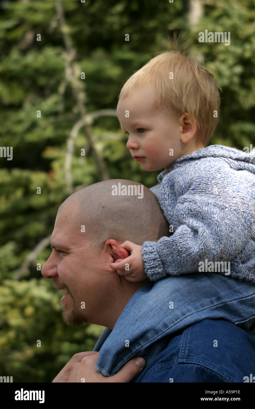 Father with his small son Stock Photo Alamy