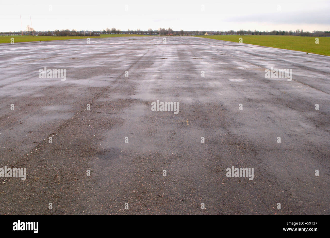 Runway of former World War Two airfield at Hengrove Park Bristol now a