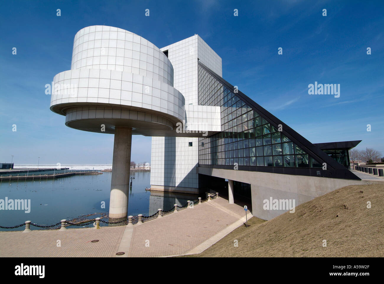 Rock and Roll Hall of Fame Downtown Cleveland Ohio sightseeing