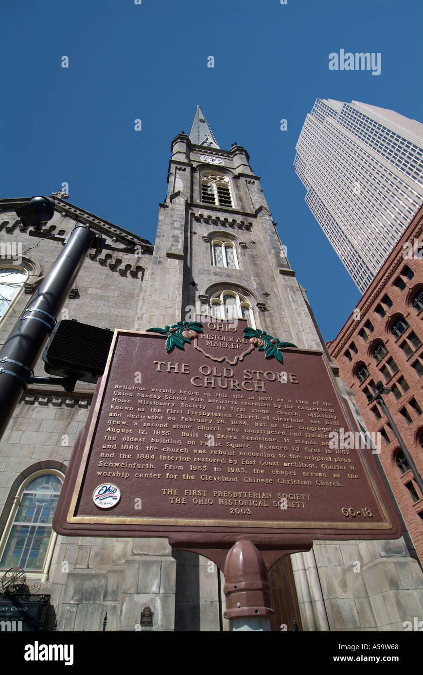 The Old Stone Church Downtown Cleveland Ohio sightseeing landmarks and