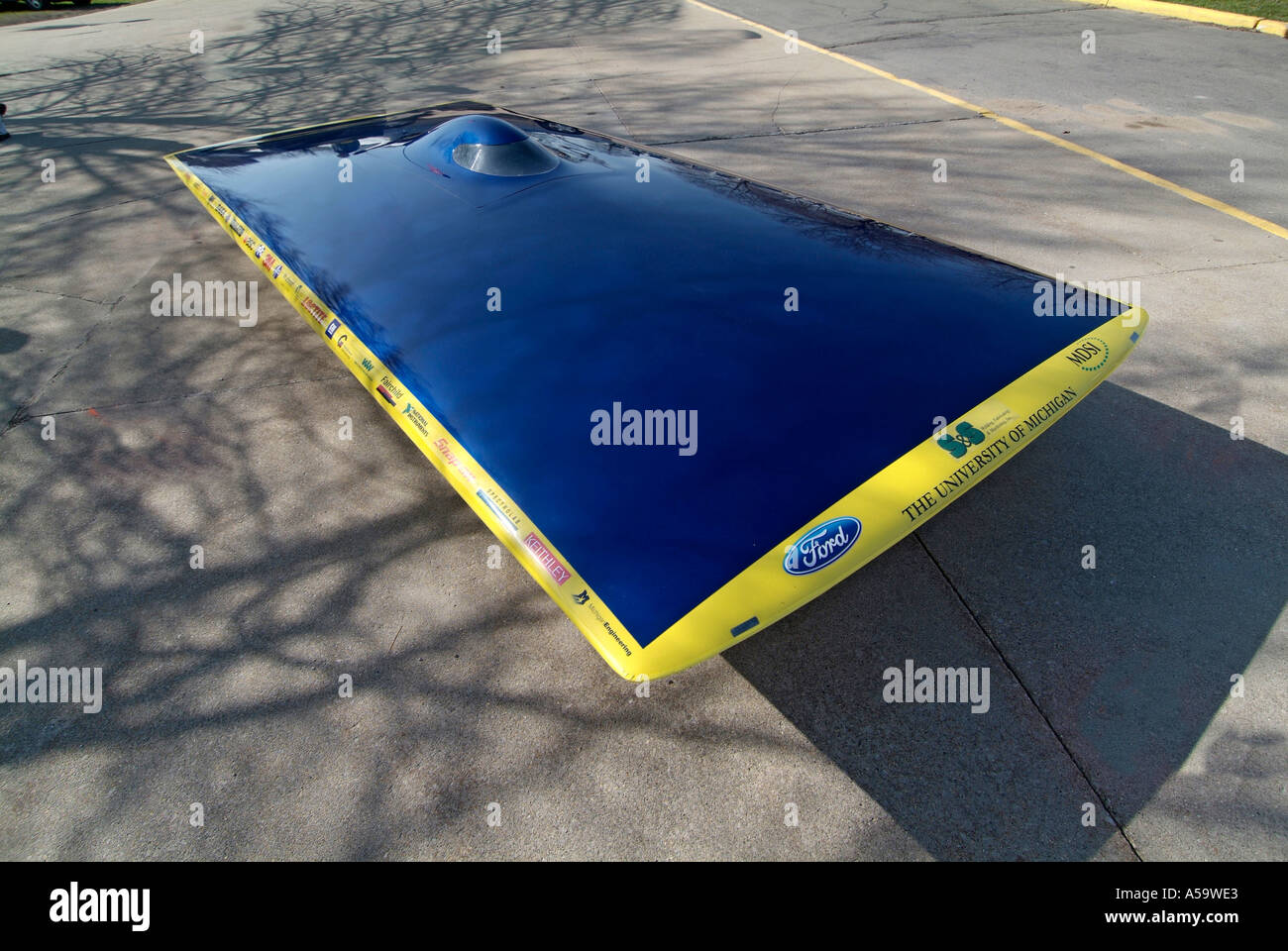 University of Michigan Solar Car Stock Photo Alamy