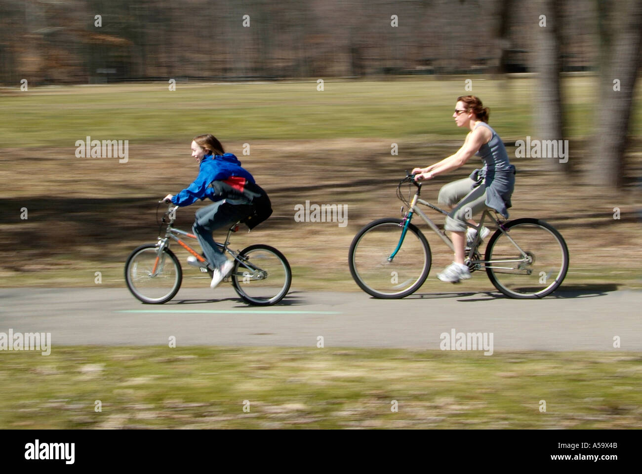 People enjoy running fishing jogging bicycling and horse back riding in
