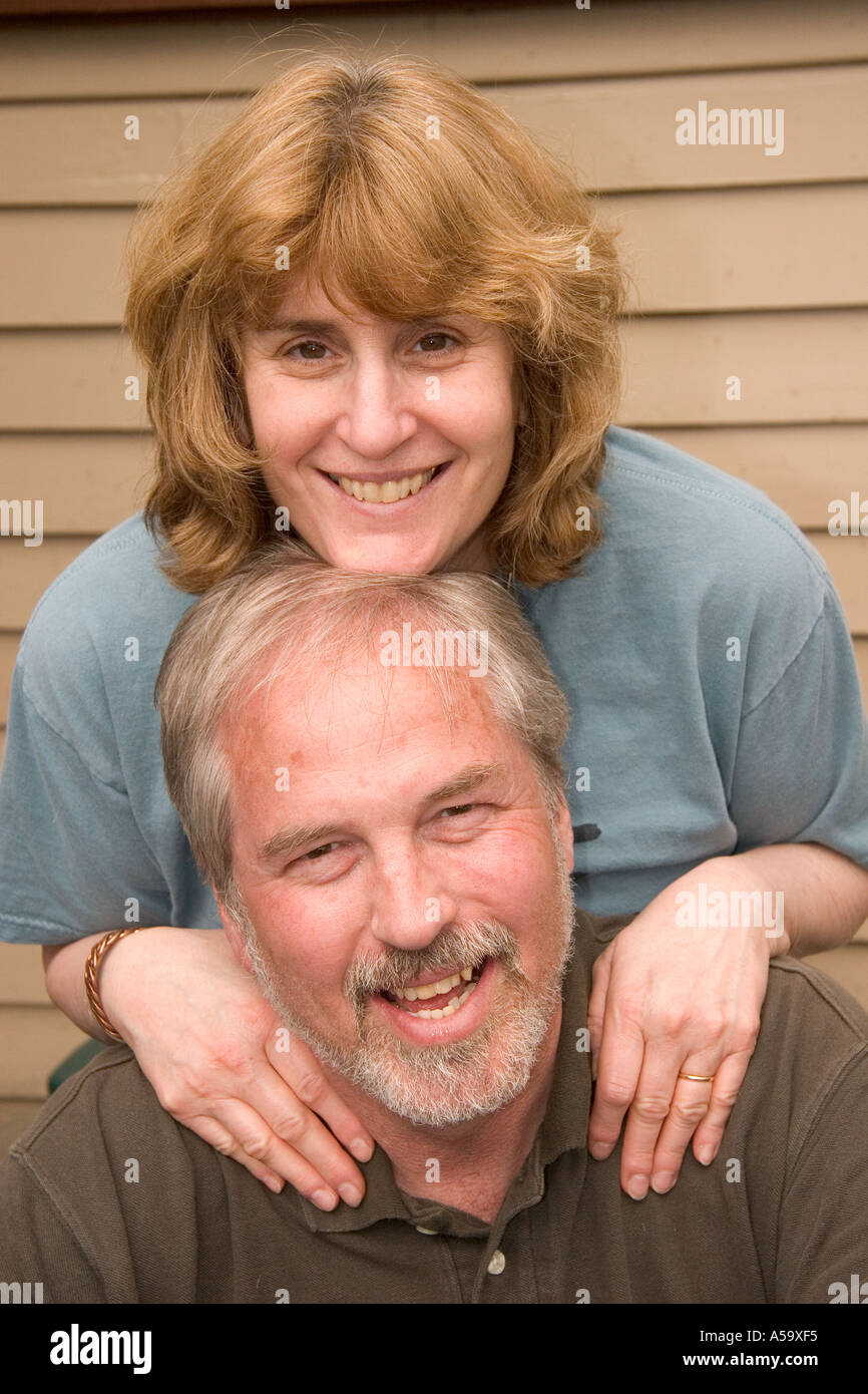 Middle aged couple portrait Stock Photo