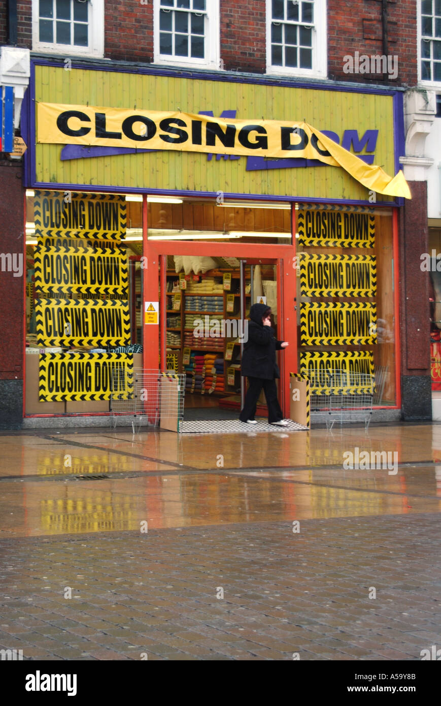 Typical high street shop unit housing small independent business with