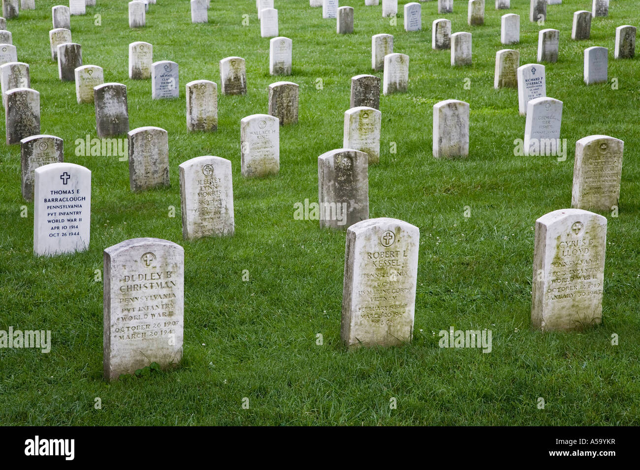 Cemetery Hill, Gettysburg National Cemetery, Pennsylvania, USA Stock