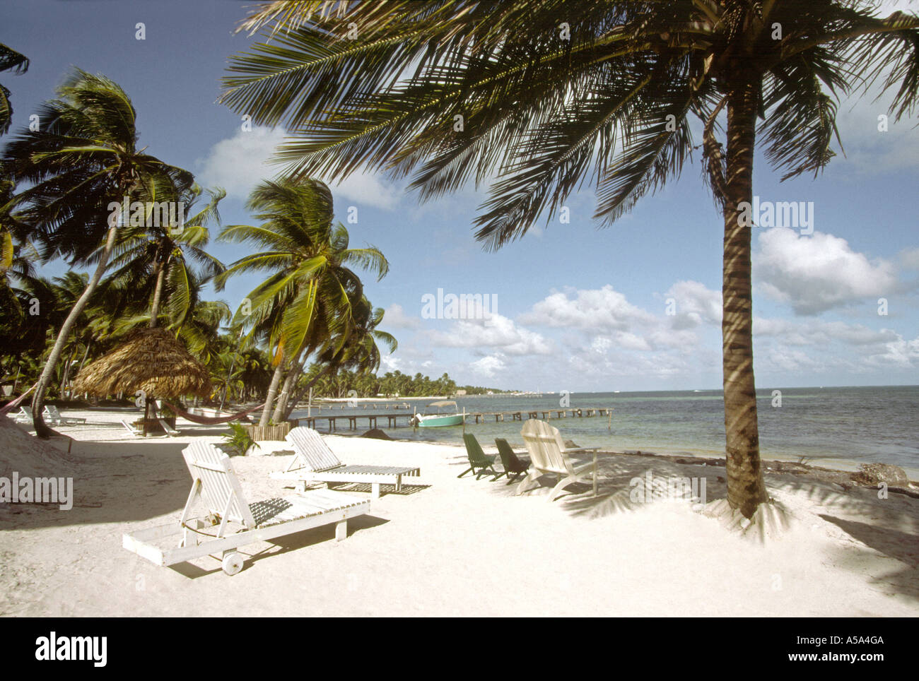 Belize Ambergris Cay Ramons beach San Pedro Stock Photo Alamy