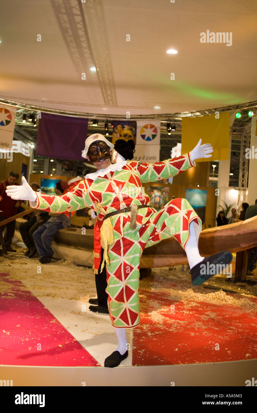 Arlecchino traditional costume for Carnival from the venetian tradition  Stock Photo - Alamy