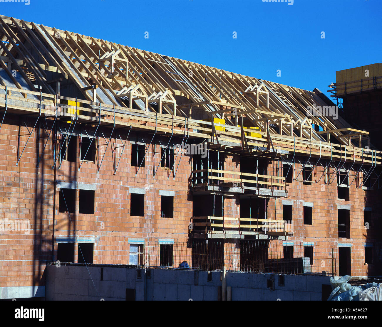 Residential Construction house BRICK BRICKS Stock Photo - Alamy