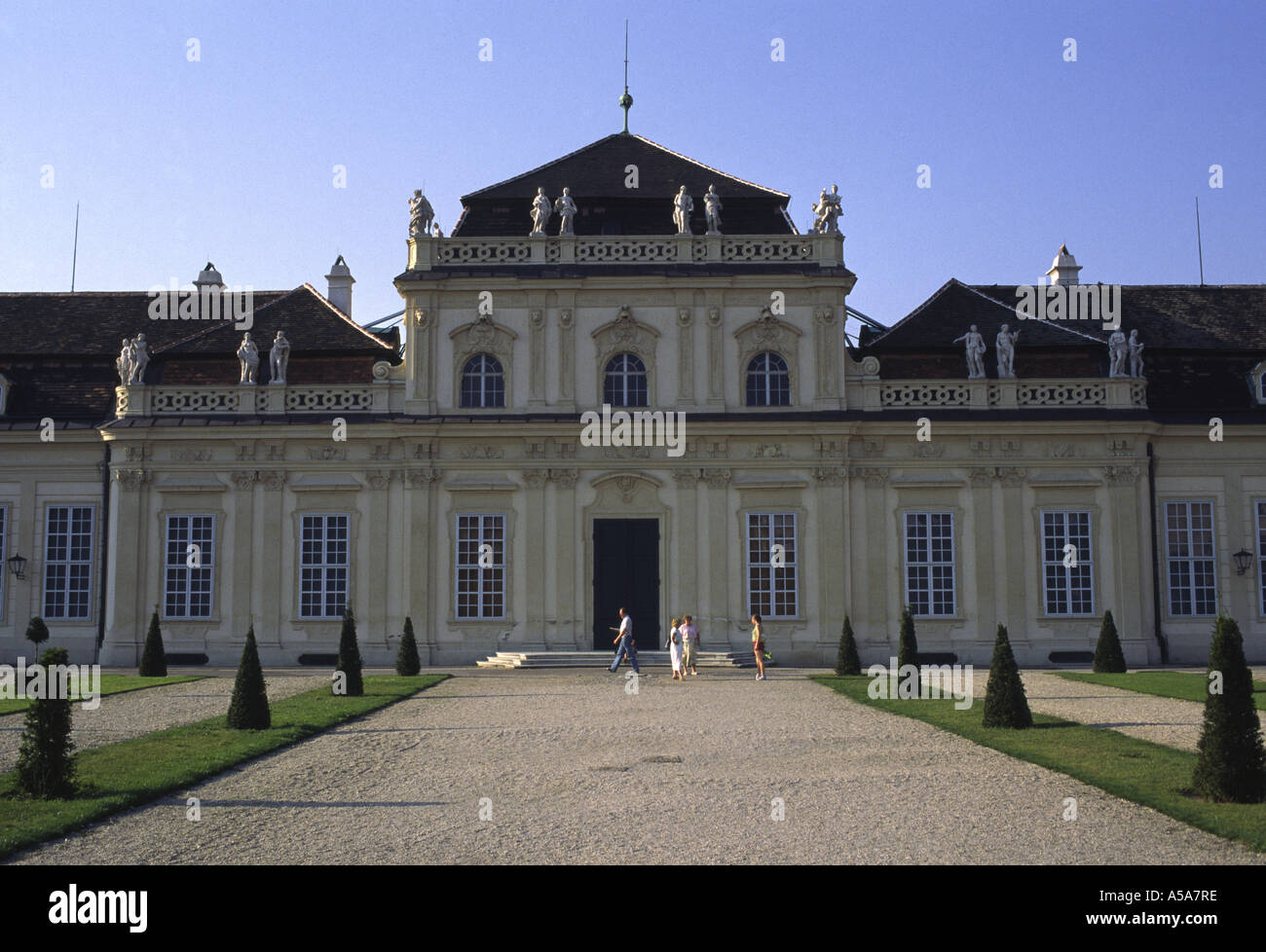 Belvedere Gardens Vienna Austria Stock Photo