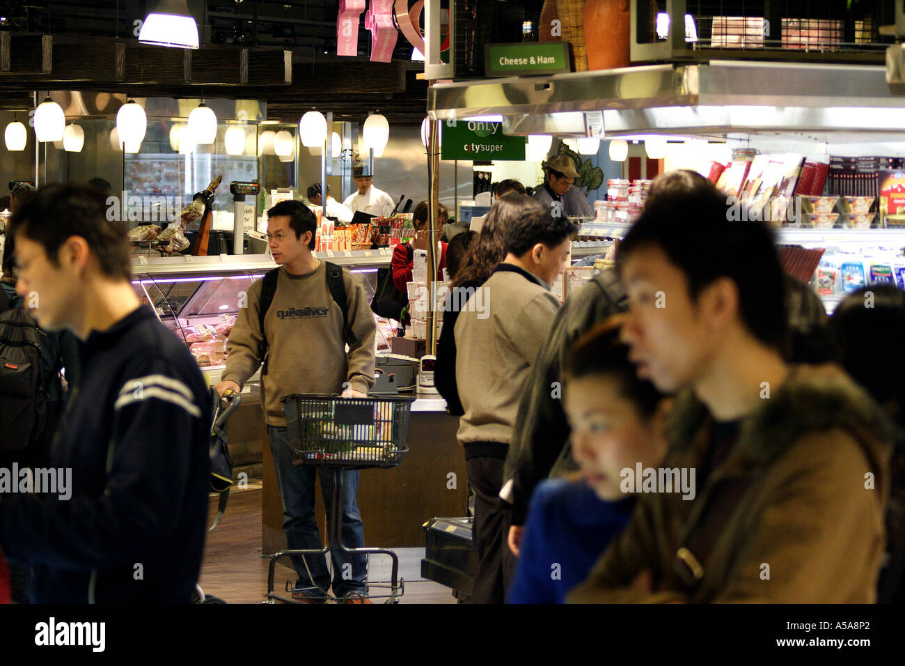 Hong Kong Island, SAR, China, popular upscale mall grocery store in the