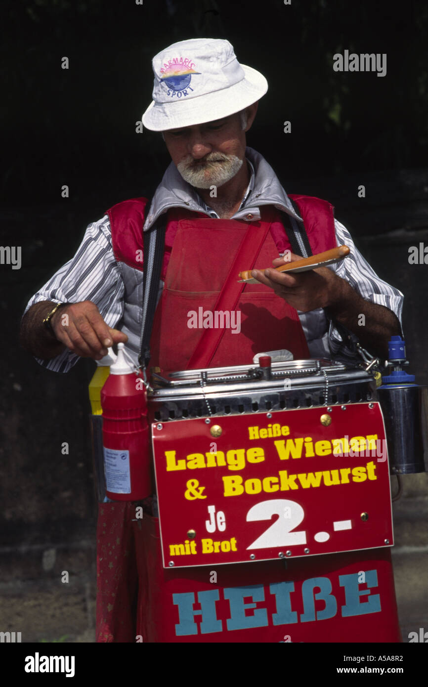 Sausage Vendor Berlin Germany Stock Photo Alamy