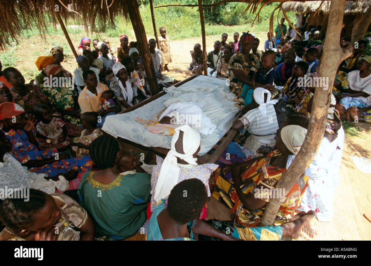 A funeral in Uganda Stock Photo Alamy