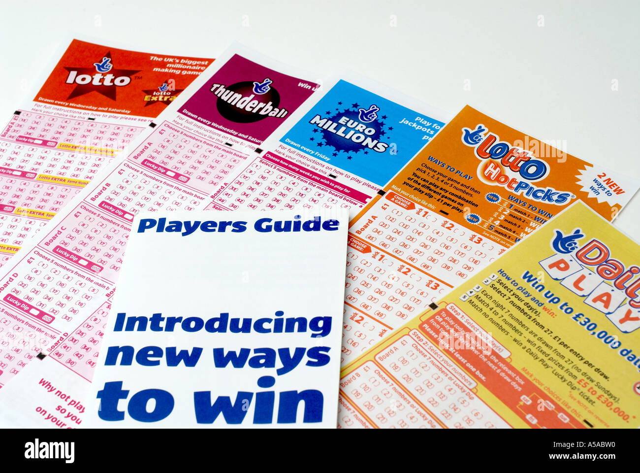 National ,Lottery, play, slip, Game, Cards, tickets, National ,Lottery, game  ,play, form, ticket, win, game, national, lotter Stock Photo - Alamy