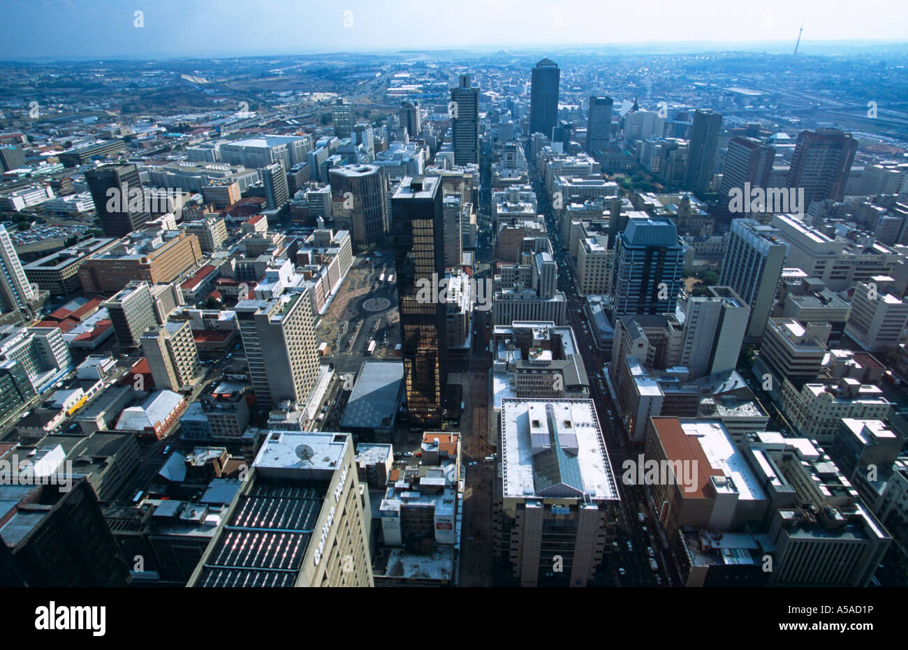 Aerial view of city, Johannesburg, South Africa Stock Photo - Alamy