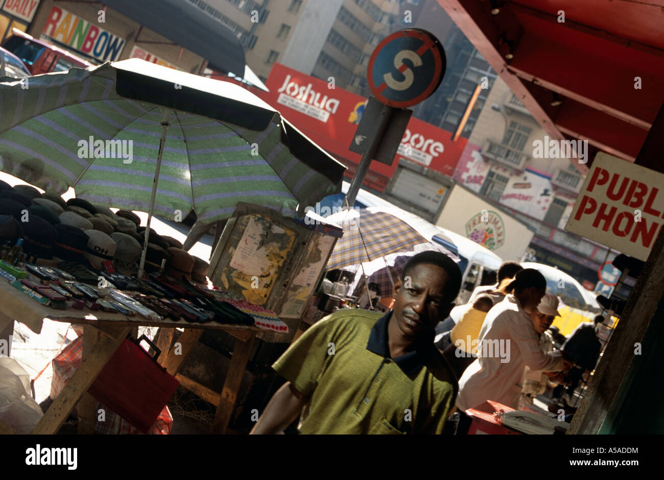 A street market in Johannesburg South Africa Stock Photo Alamy