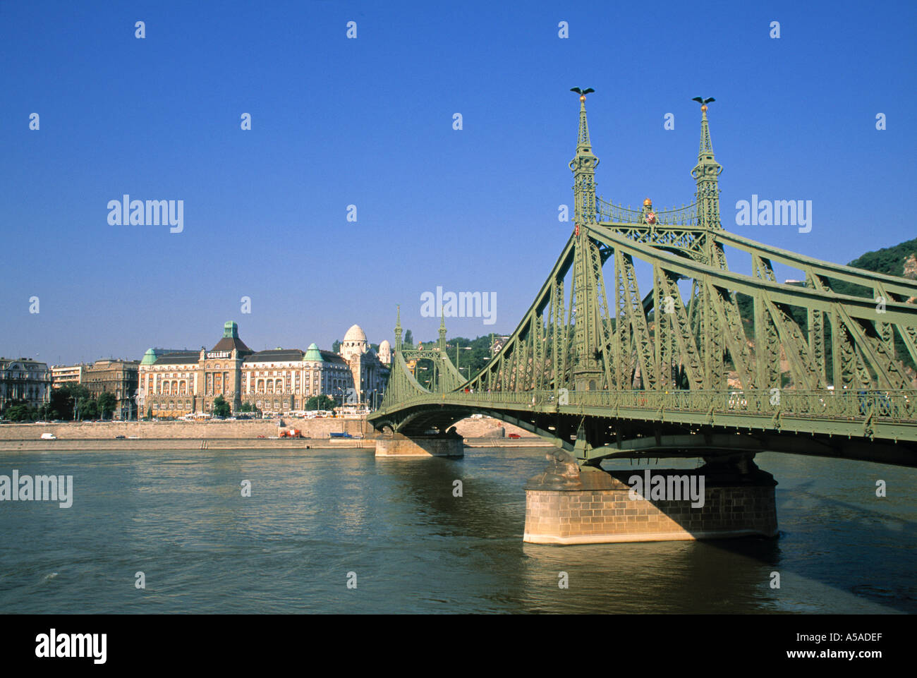 Freedom Bridge, Budapest, Hungary Stock Photo