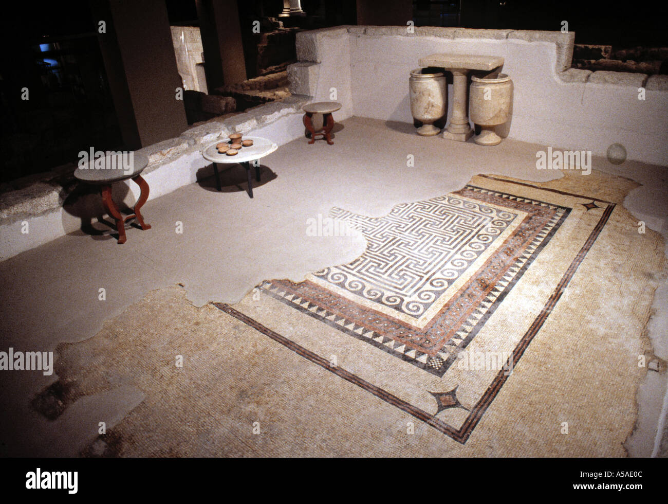 Herodian Mansion, Wohl Archeological Museum, Jerusalem, Israel Stock Photo