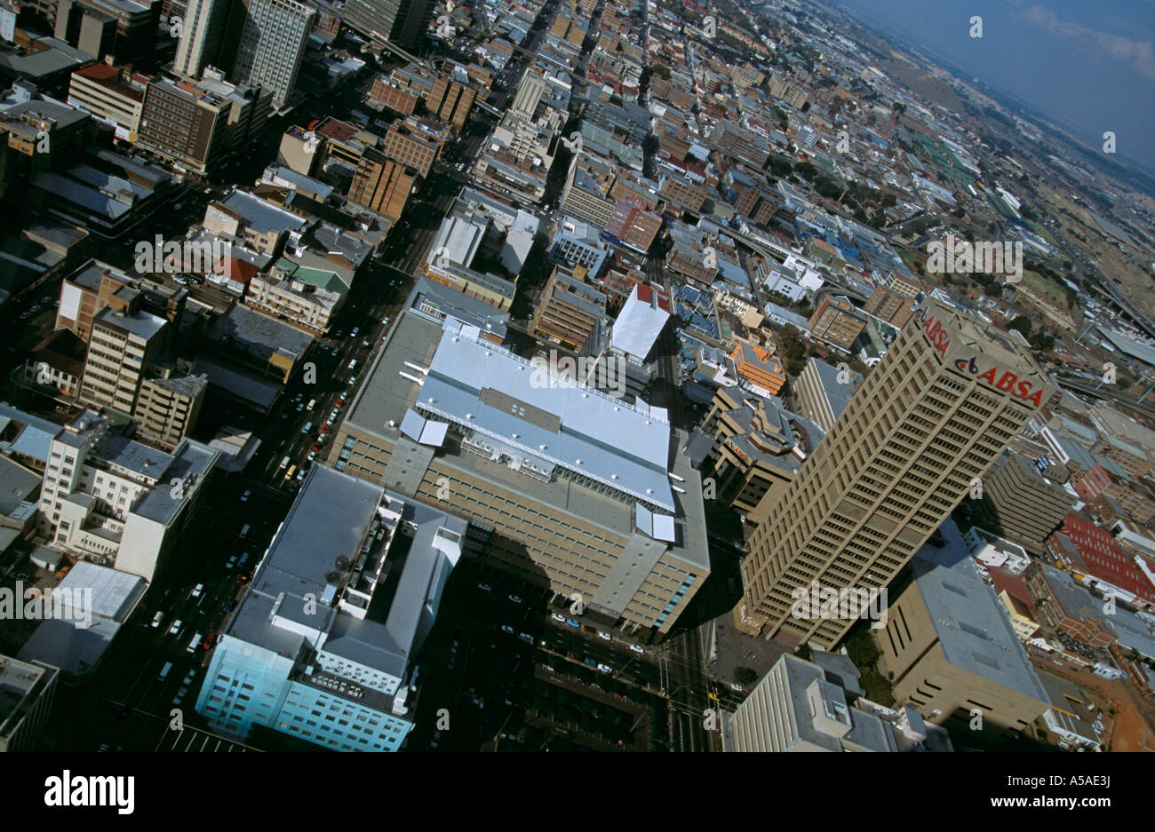 An aerial view of the city of Johannesburg South Africa Stock Photo - Alamy