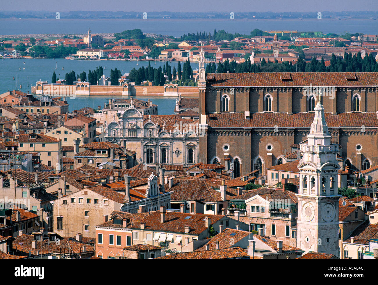 View from Campanile, Venice, Italy Stock Photo