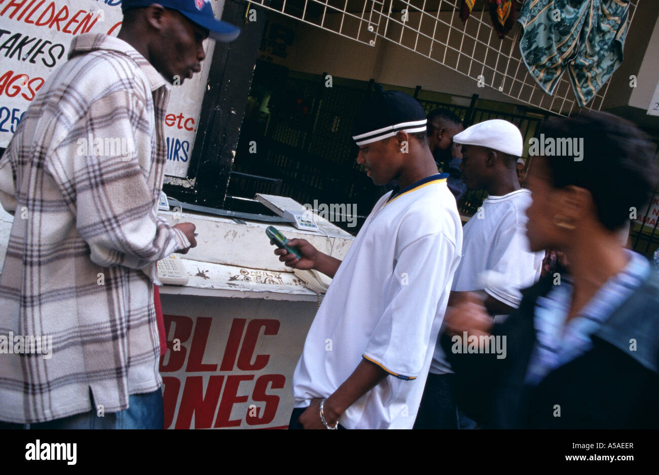 South African men on the street of Johannesburg Stock Photo - Alamy