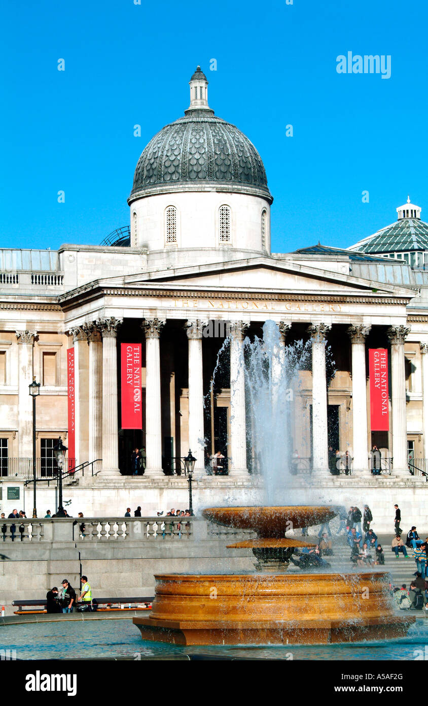 The National Gallery in Trafalgar Square London Stock Photo Alamy