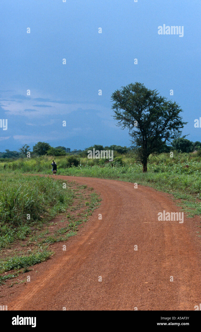 A view of the countryside in Northern Uganda Stock Photo