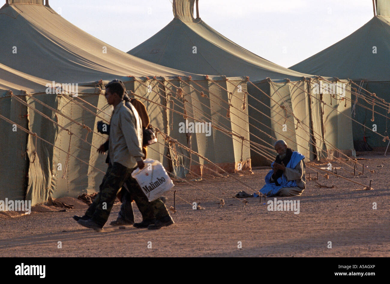 A Sahrawi refugee camp in Tindouf Western Algeria Stock Photo - Alamy