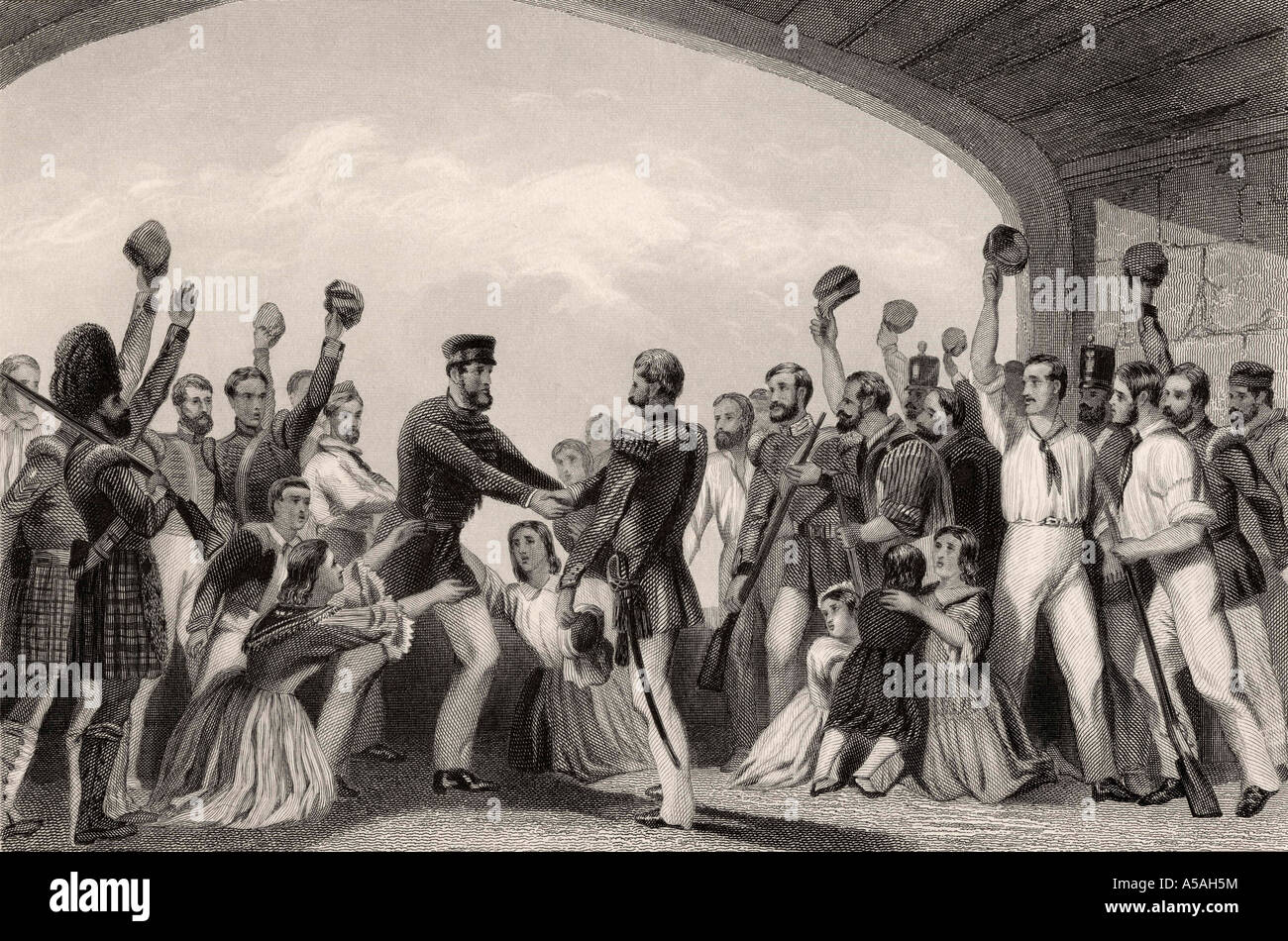 The Relief of Lucknow by General Havelock Stock Photo