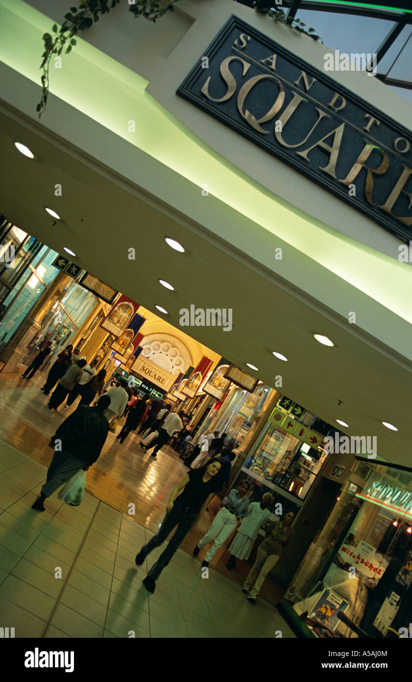A shopping mall in Sandton city Johannesburg Stock Photo
