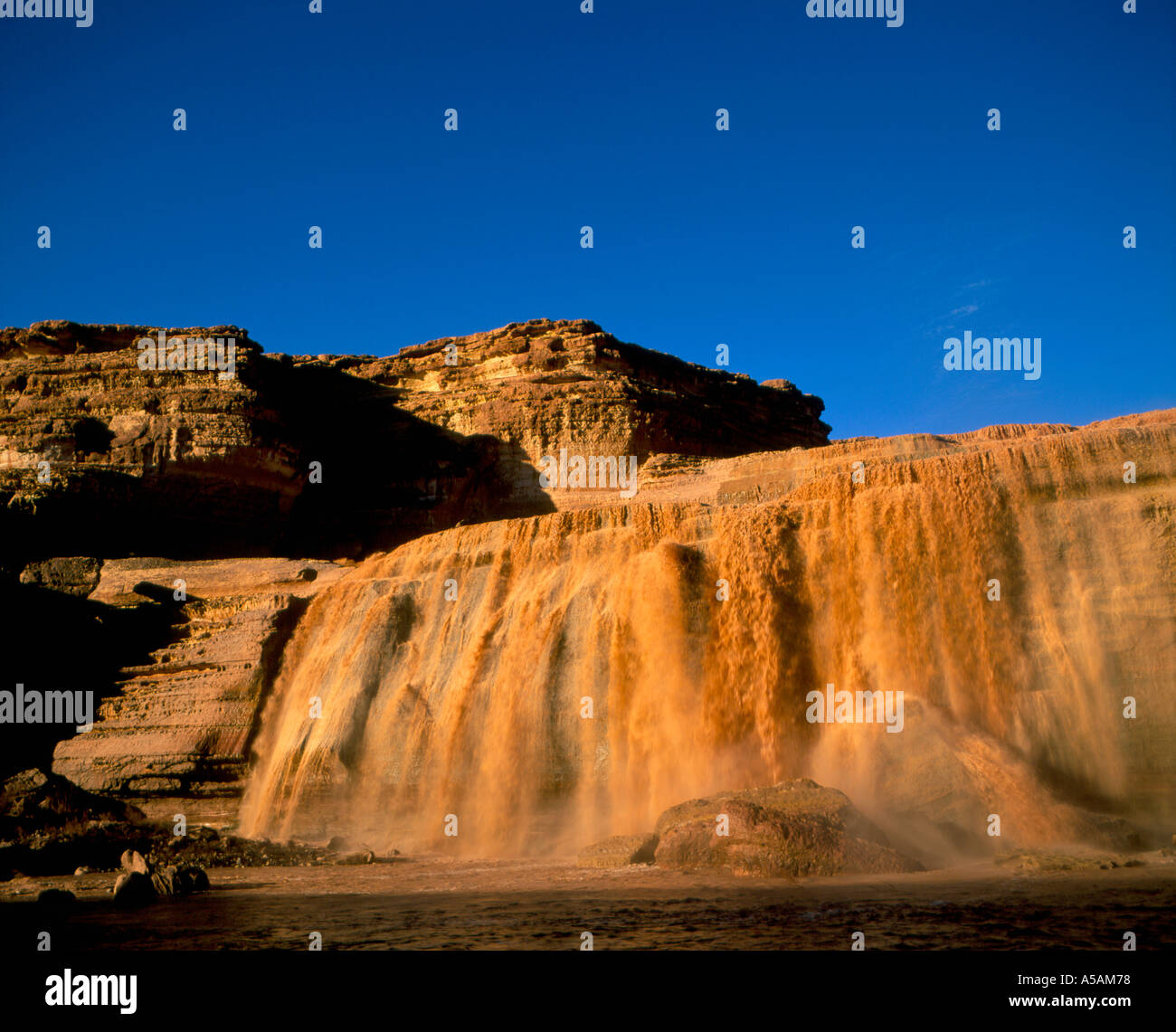 Grand Falls Navajo Reservation Arizona U S A Stock Photo Alamy