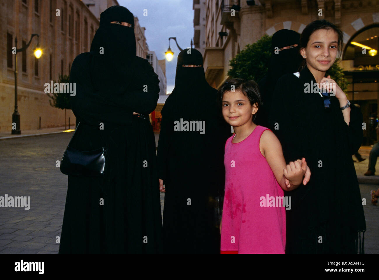 Saudi tourists in Beirut Lebanon Stock Photo