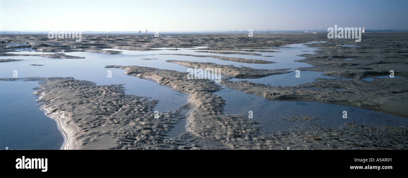 Tidal pools and sand patterns at East Head West Wittering Chichester