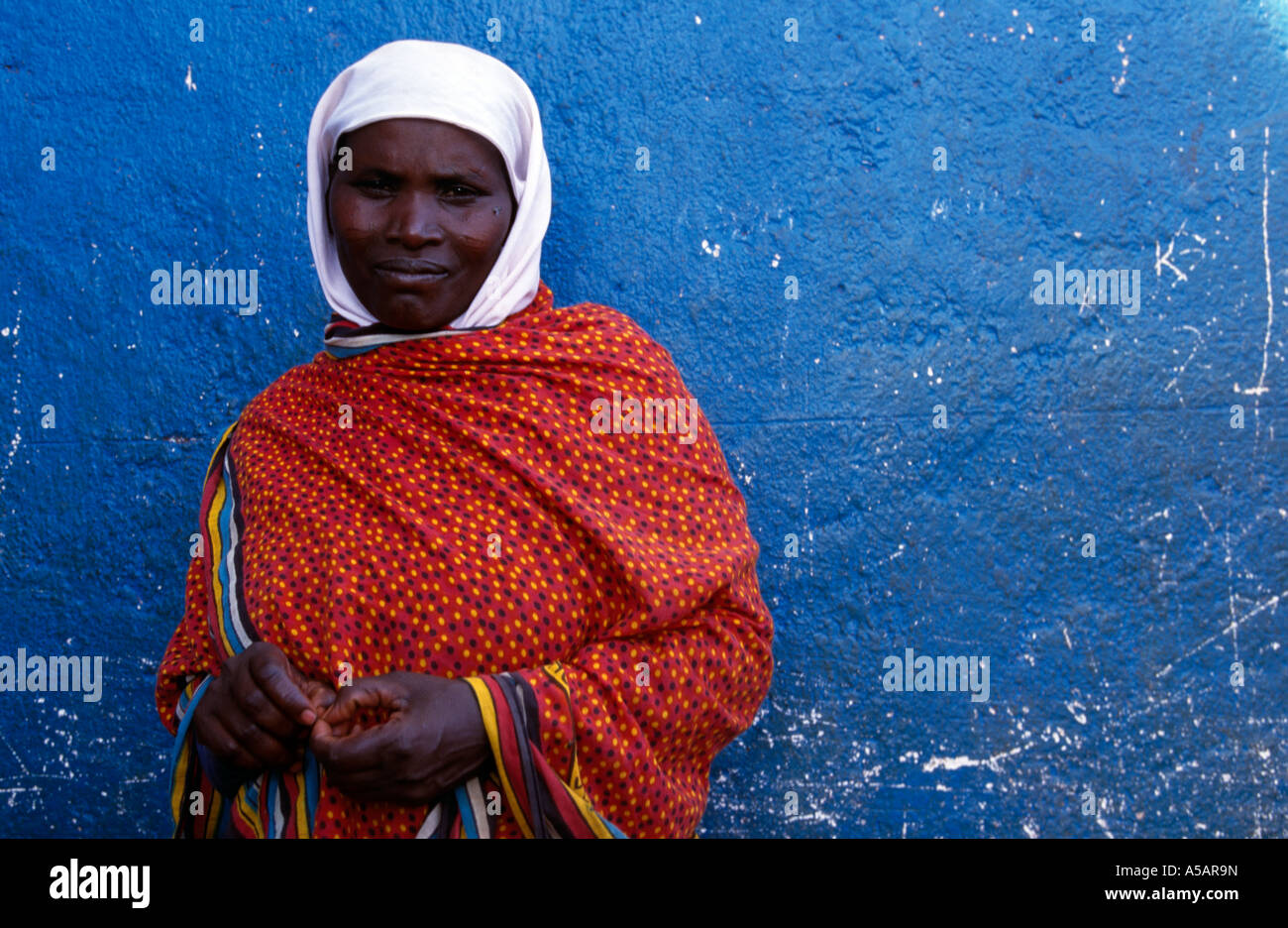 Portrait of native woman, Nangwa,Tanzania, Africa Stock Photo