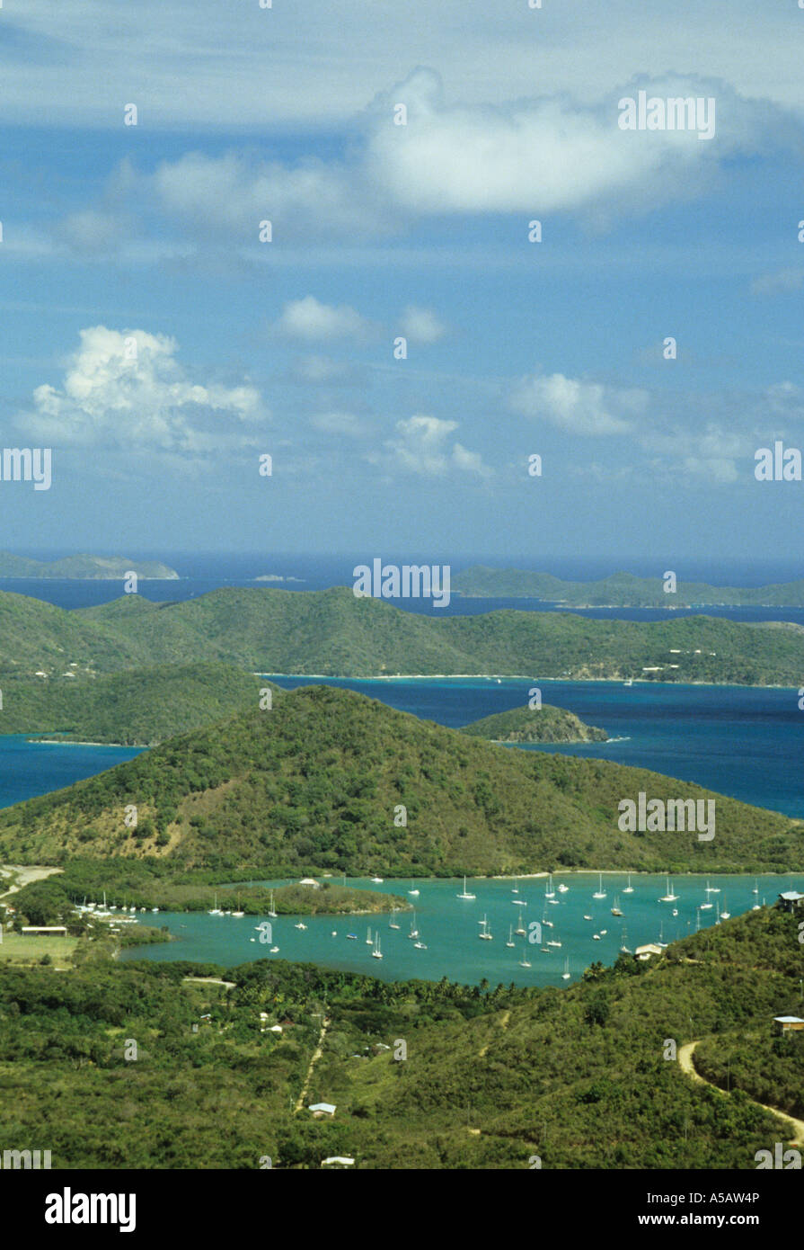 Aerial View of Coral Bay St. John USVI Stock Photo Alamy