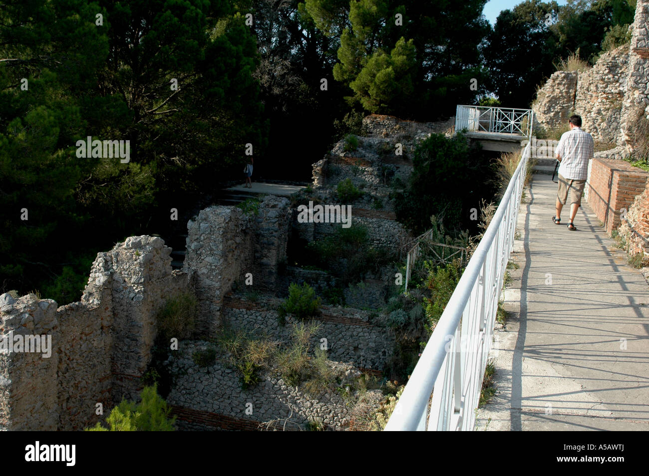 Capri Island, Villa Jovis. Mount Tiberio. Once the largest and most sumptious of Emporer