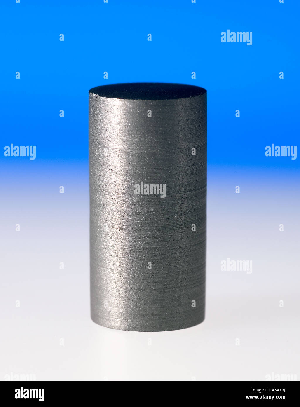 Carbon Graphite Cylinder Stock Photo