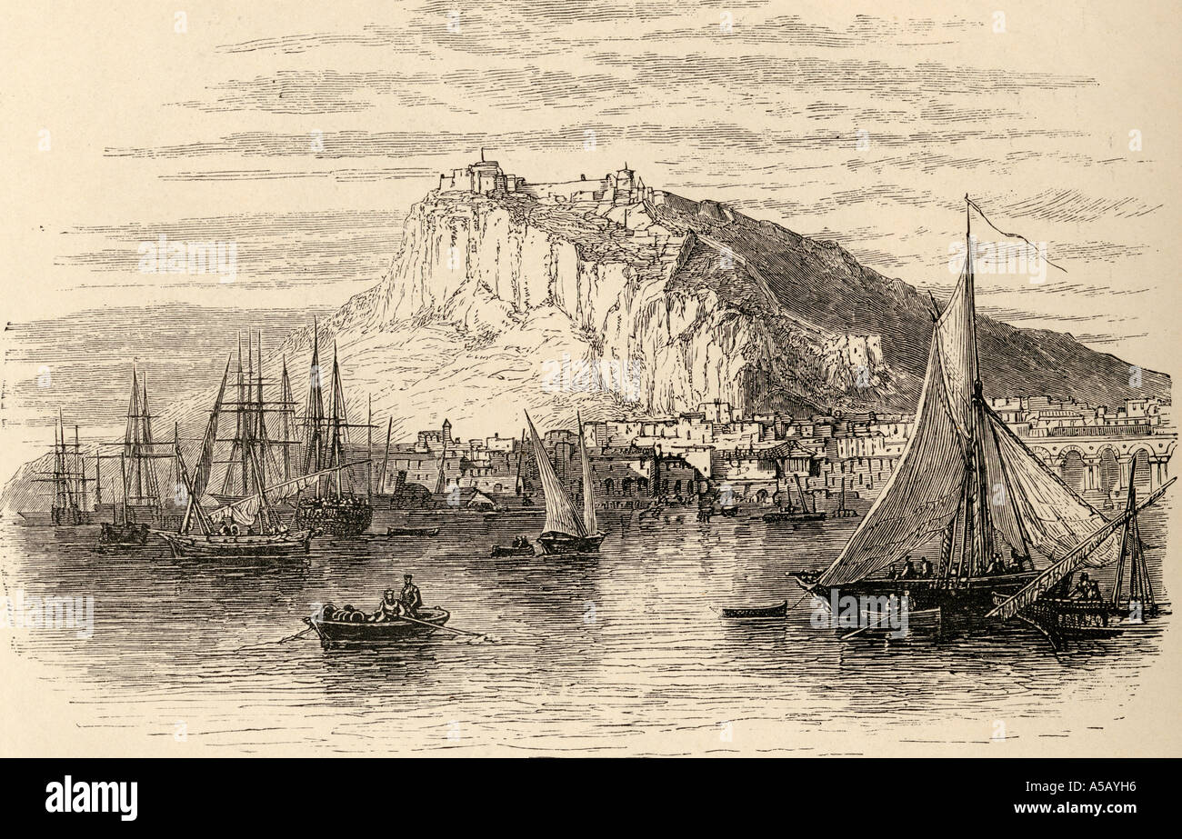 Alicante, Spain. From the book Spanish Pictures by the Rev Samuel Manning, published 1870. Stock Photo