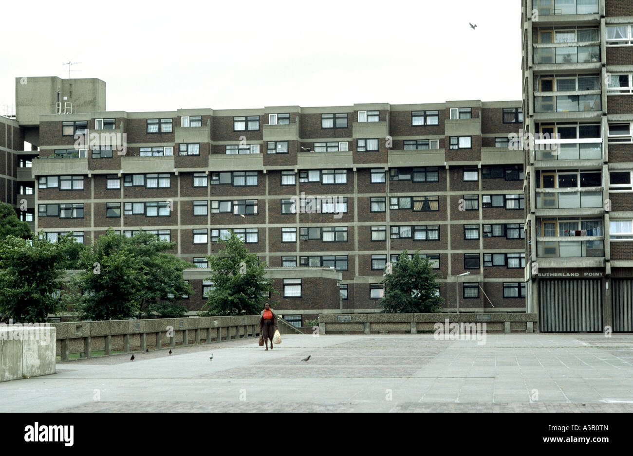 Typical housing estate of the 1960's in London Stock Photo Alamy