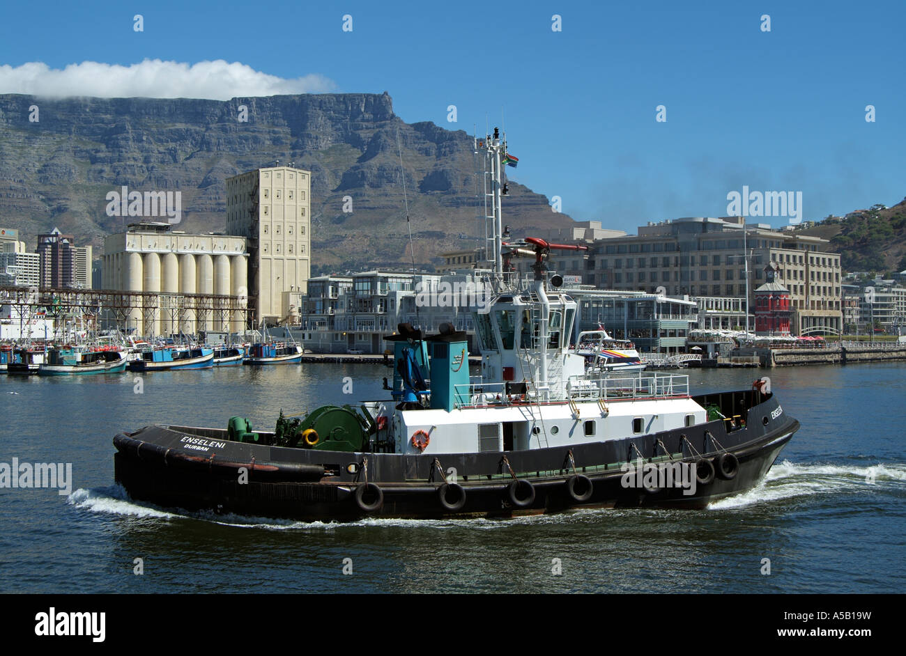 Sea going tug Enseleni Alfred Basin port of Cape Town South Africa RSA Stock Photo