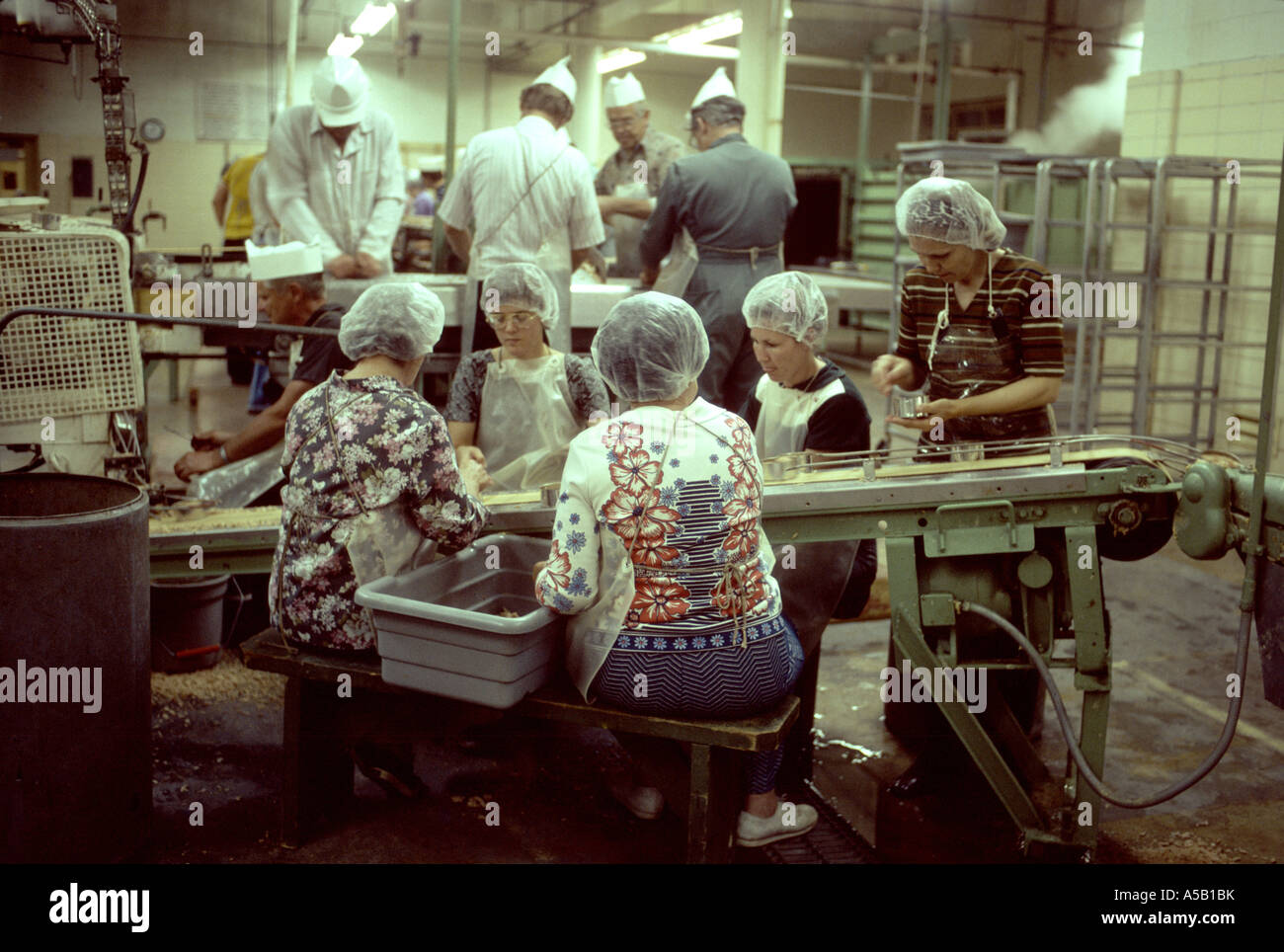 Historical image tuna factory in hires stock photography and images