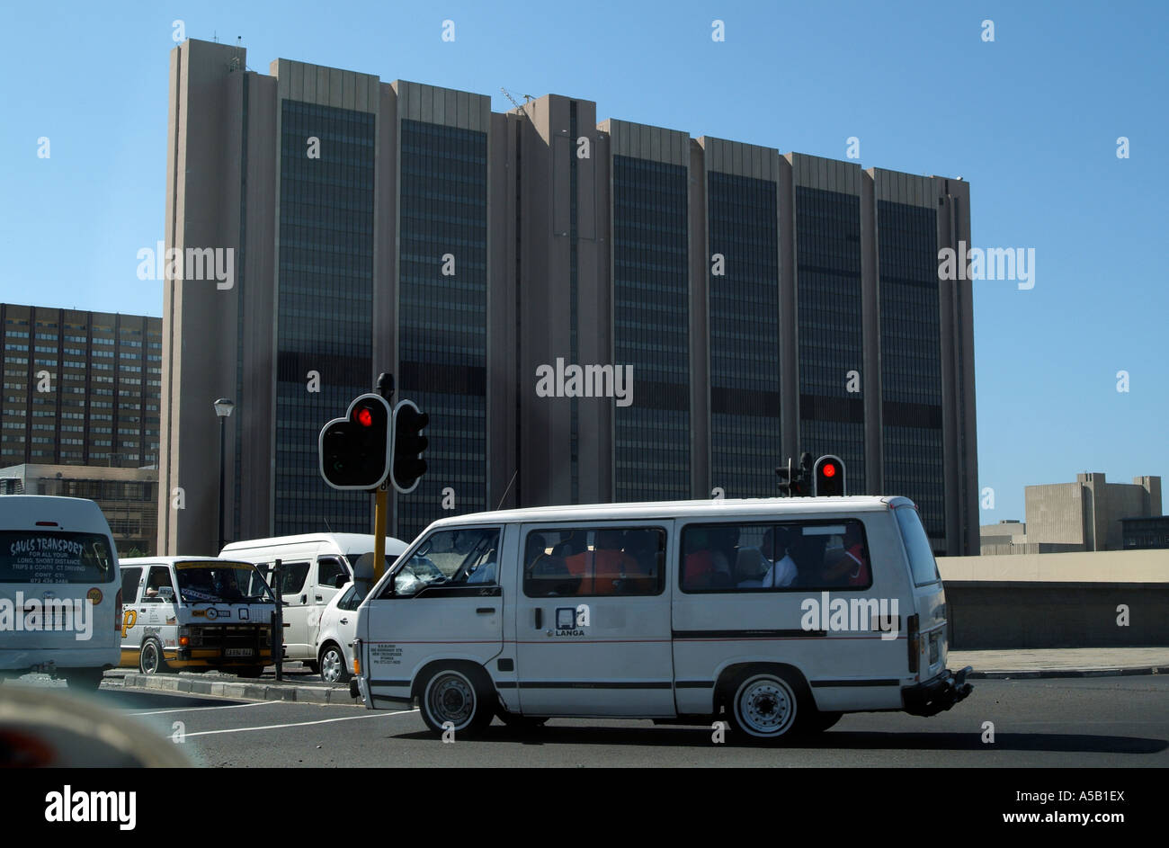 Cape Town minibus taxis.South Africa RSA Stock Photo