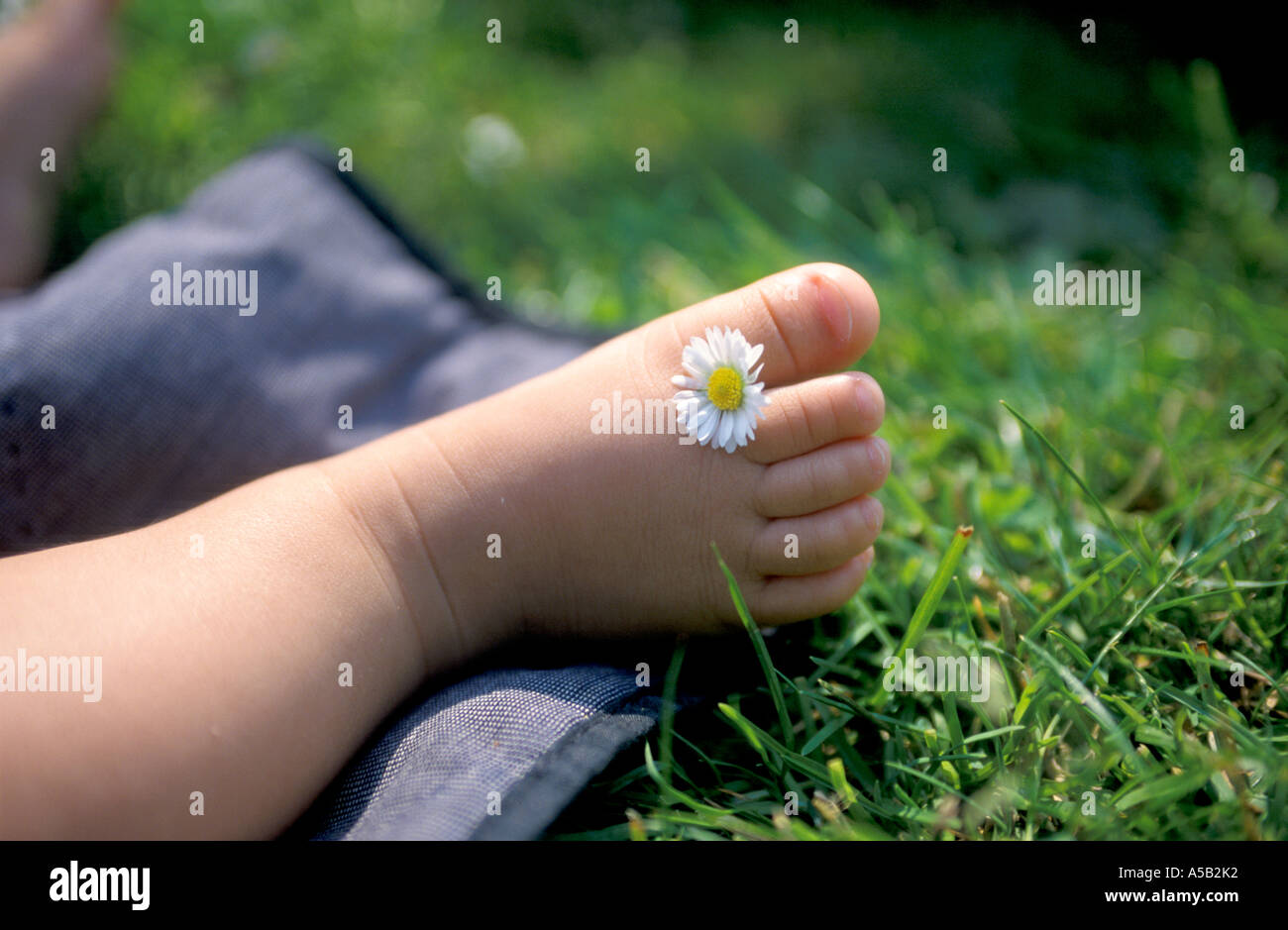 baby feet flowers