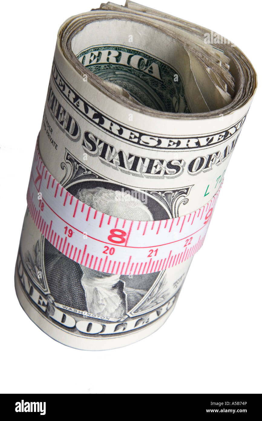 Dollar bill and tape measure hires stock photography and images Alamy