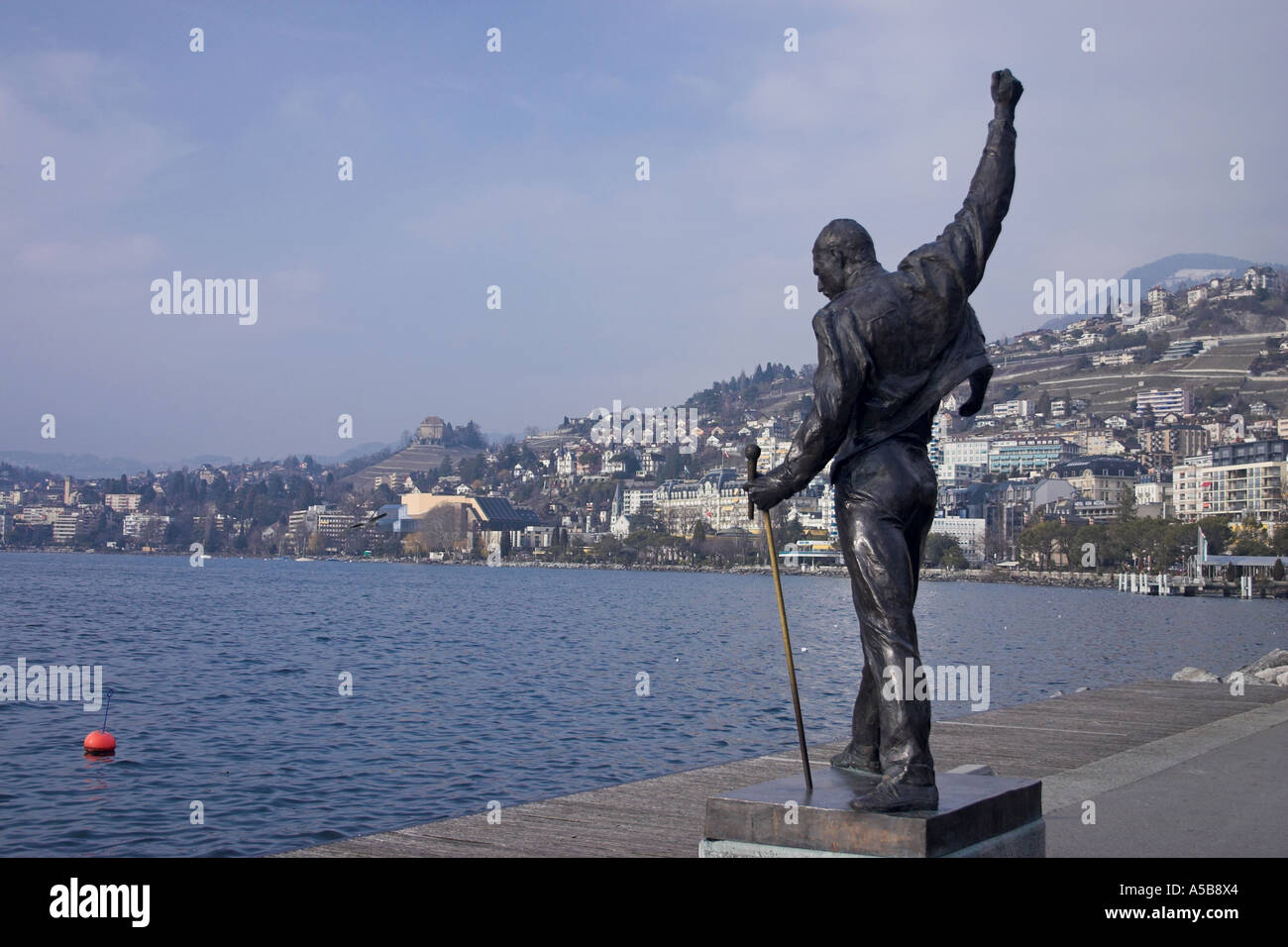 Freddie Mercury Statue, Montreux, Switzerland Stock Photo Alamy
