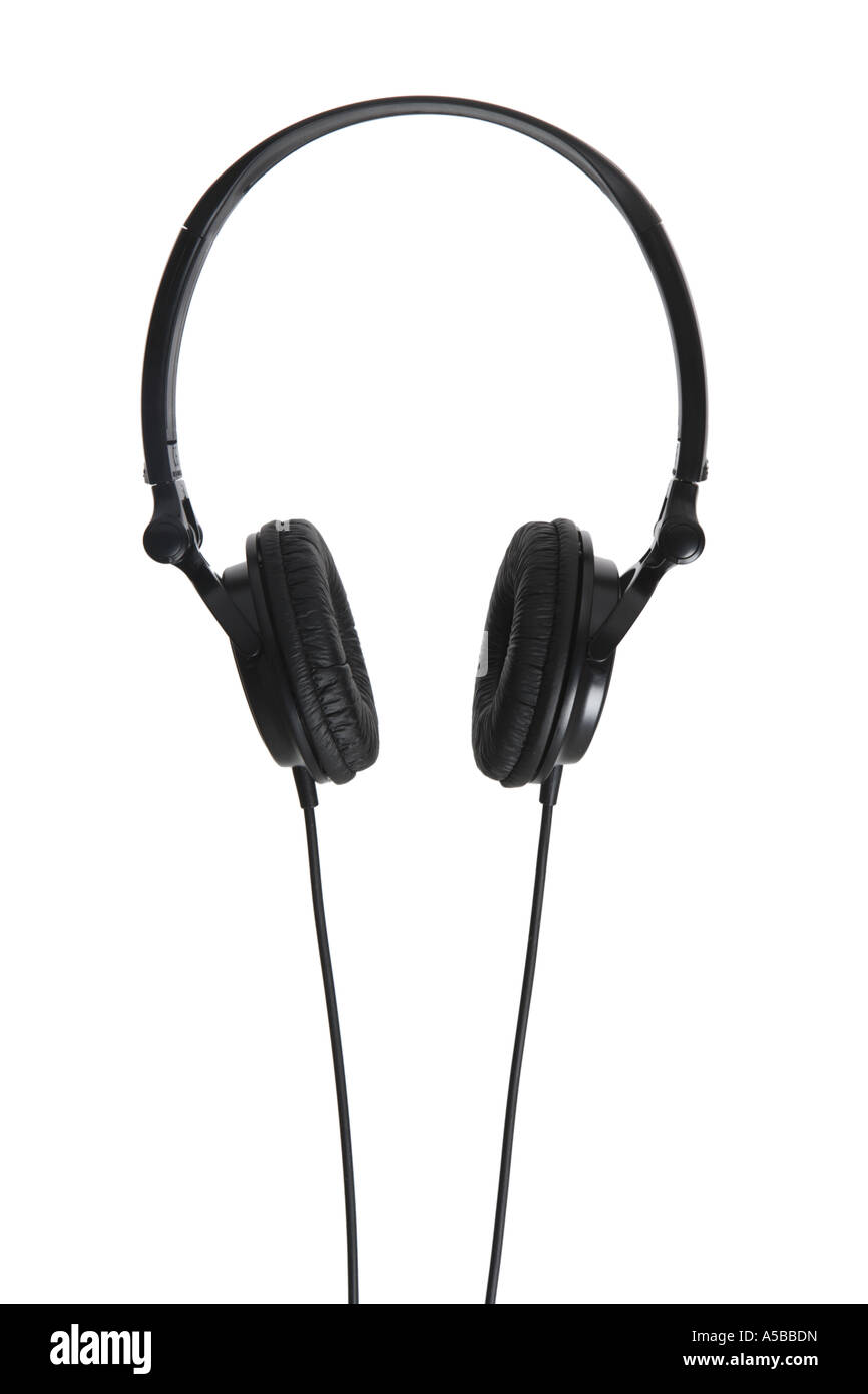 Headphones cut out on white background Stock Photo Alamy