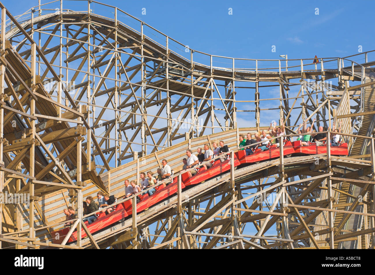 Roller Coaster At Liseberg Amusement Park Gothenburg Sweden Stock Photo Alamy