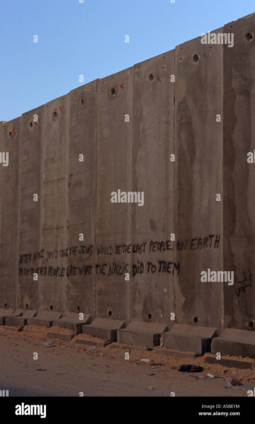 Graffiti on a wall in Al Ram Jerusalem Stock Photo