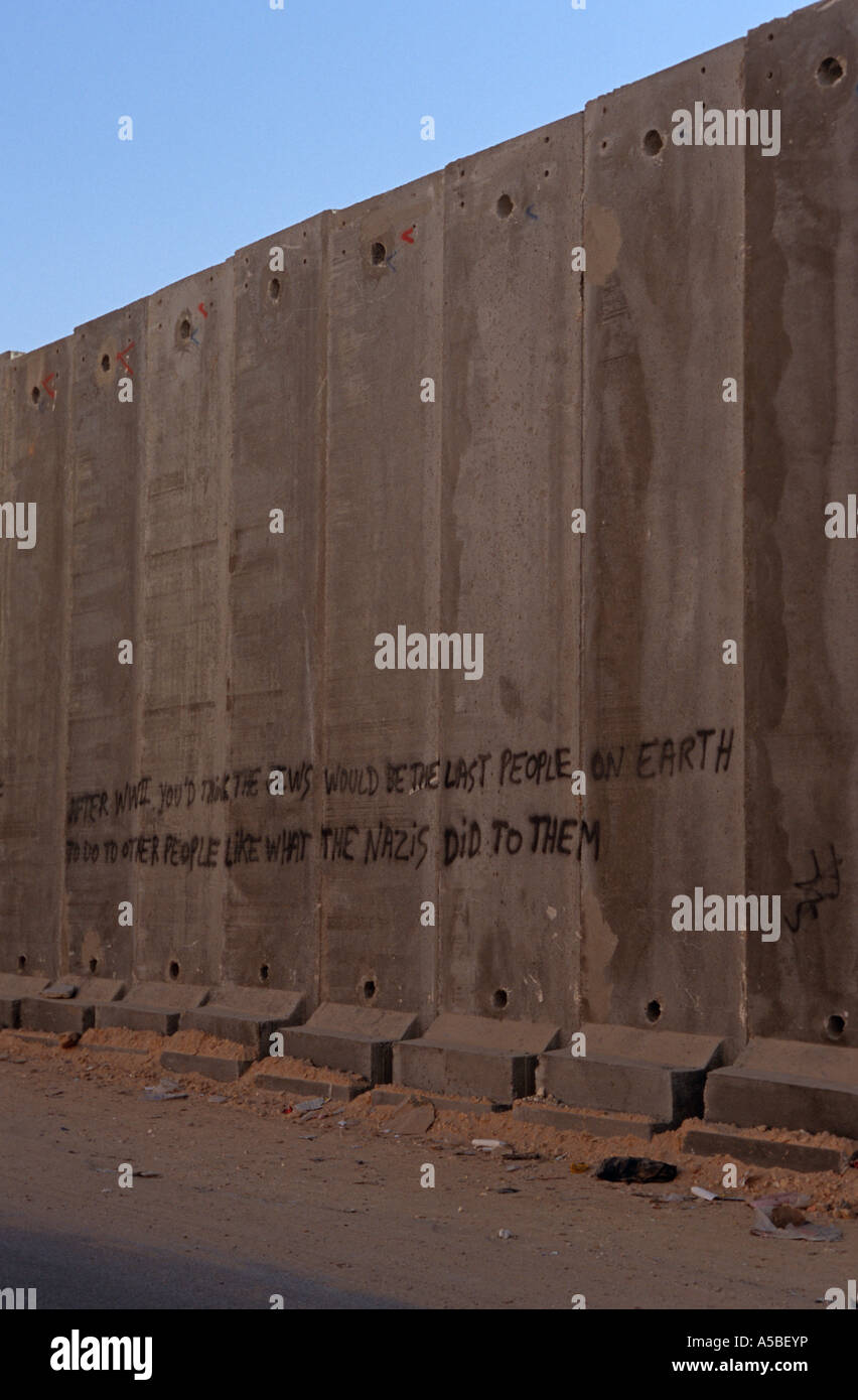 Graffiti on a wall in Al Ram Jerusalem Stock Photo