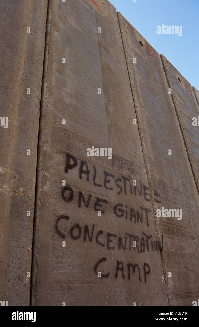 Graffiti on a wall in Al Ram Jerusalem Stock Photo